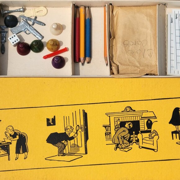 (SOLD) 1956 Clue Board Game - Picture 3 of 4